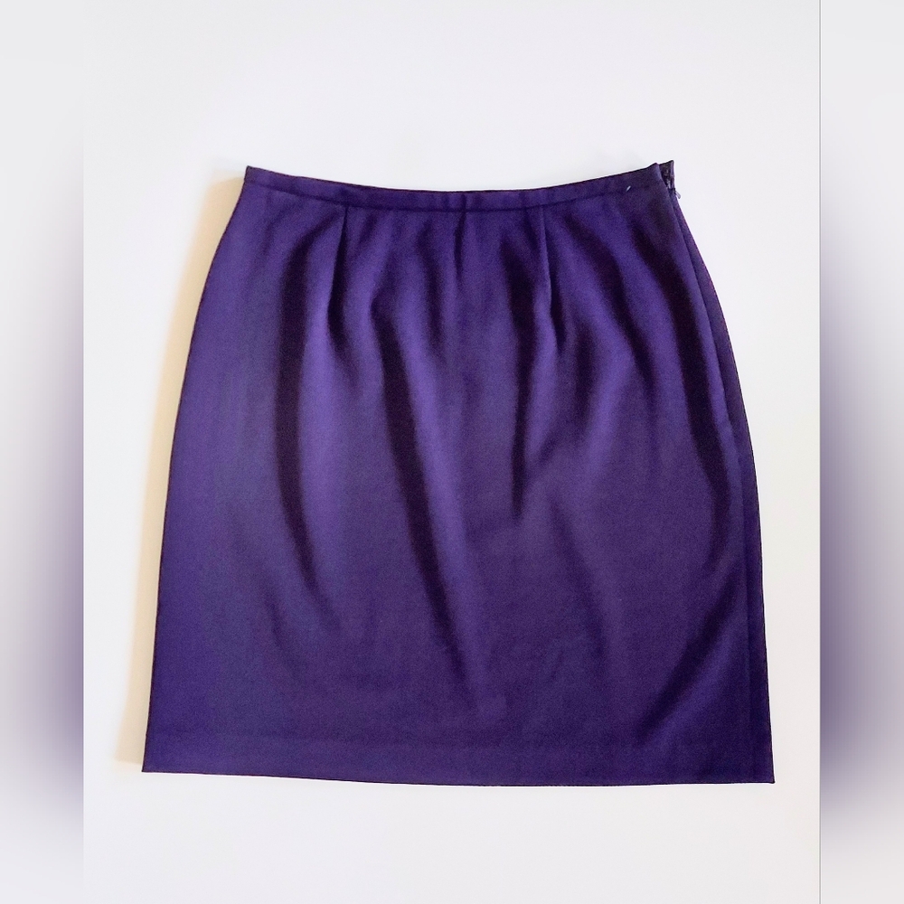 Jones & Co Pencil Skirt Purple Size 6 Vintage